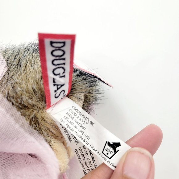 Douglas Small Pink Swirl Hedgehog Stuffed Animal With Tutu Ballet Plush 5" NEW - Picture 10 of 12